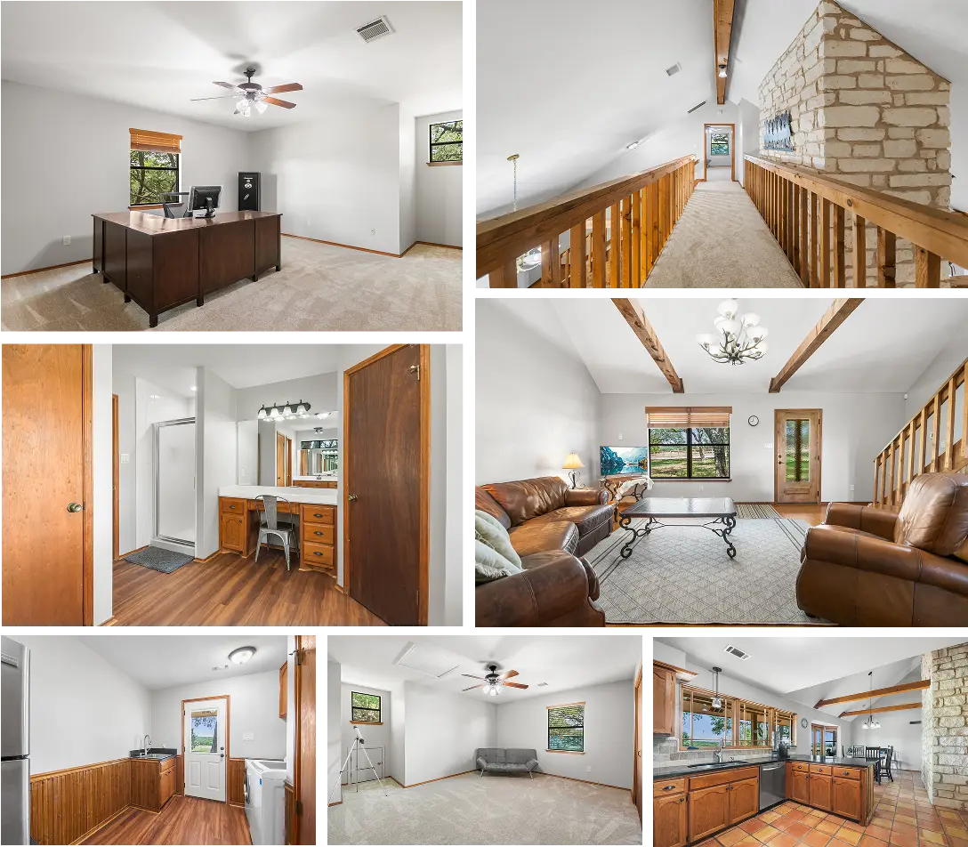Four-bedroom home in Blanco, Texas on 4.6 acres with spacious interior and outdoor space
